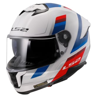 Moto p�ilba LS2 FF808 Stream II Vintage White Blue Red