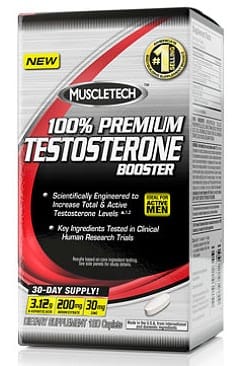 MUSCLETECH 100% Premium Testosterone Booster
