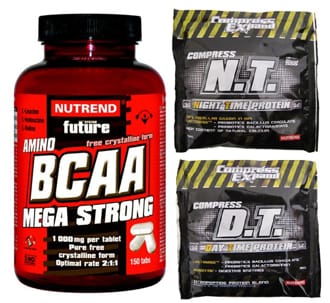 Nutrend BCAA MEGA STRONG + Compress NT + DT
