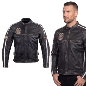 Pánská kožená moto bunda W-TEC Sheawen Vintage Pánská kožená moto bunda W-TEC Sheawen Vintage