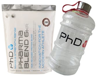 PhD Nutrition PHARMA BLEND 6 HR 2270g + PhD BARELL PhD Nutrition PHARMA BLEND 6 HR 2270g + PhD BARELL