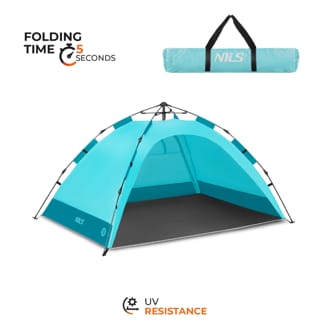 Pop-up plážový stan NILS NC4802 modrý Pop-up plážový stan NILS NC4802 modrý