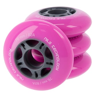 PU kole�ka NILS EXTREME 76x24 mm r��ov� (4ks)