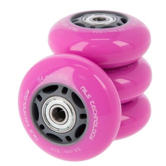 PU kolečka s ložisky NILS EXTREME 64x24mm ABEC 7 růžové PU kolečka s ložisky NILS EXTREME 64x24mm ABEC 7 růžové