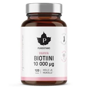 Puhdistamo Strong Biotin 10000ug 120 kapslí Puhdistamo Strong Biotin 10000ug 120 kapslí