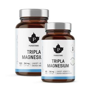 Puhdistamo Triple Magnesium 120 kapsl� + 60 kapsl� GRATIS
