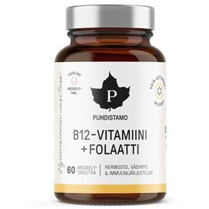 Puhdistamo Vitamin B12 Folate 60 pastilek Puhdistamo Vitamin B12 Folate 60 pastilek