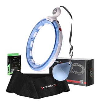 Sada masážní hula hoop HMS HHM15 modrá se závažím, magnety a počítadlem a zeštíhlujícího pásu BR163 PLUS SIZE Sada masážní hula hoop HMS HHM15 modrá se závažím, magnety a počítadlem a zeštíhlujícího pásu BR163 PLUS SIZE