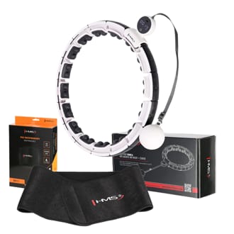 Sada masážní hula hoop HMS HHM16 se závažím, magnety a počítadlem a zeštíhlujícího pásu BR163 Sada masážní hula hoop HMS HHM16 se závažím, magnety a počítadlem a zeštíhlujícího pásu BR163