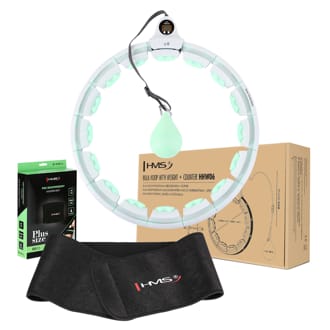 Sada mas�n� hula hoop HMS HHW06 zelen� se z�va��m a po��tadlem a ze�t�hluj�c�ho p�su BR163 plus size