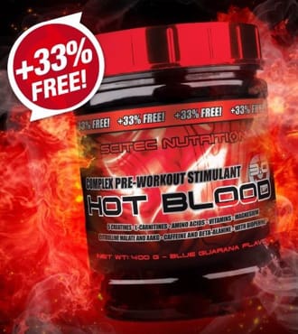 Scitec HOT BLOOD 3.0 300g + 100g GRATIS Scitec HOT BLOOD 3.0 300g + 100g GRATIS
