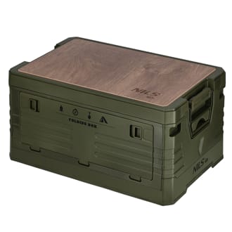 Skl�dac� box NILS Camp NCB4002 2v1 s v�kem a d�ev�nou deskou 32L zelen�