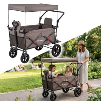 Skl�dac� transportn� voz�k inSPORTline StrollKidz s mo�nost� p�epravy d�t�