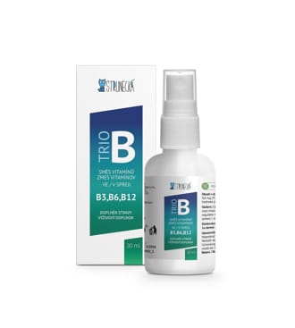 STRUNECKÁ Trio B - kombinace vitaminů B3, B6, B12 ve spreji 30 ml STRUNECKÁ Trio B - kombinace vitaminů B3, B6, B12 ve spreji 30 ml