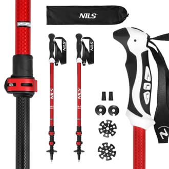 Trekingové hole NILS TK8601 červené Trekingové hole NILS TK8601 červené