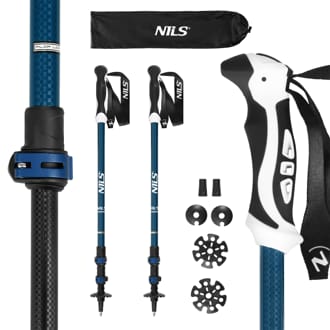 Trekingové hole NILS TK8601 modré Trekingové hole NILS TK8601 modré