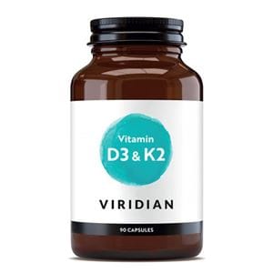 Viridian Vitamin D3 and K2 90 kapsl�