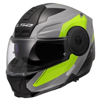 Výklopná moto přilba LS2 FF902 Scope II Duria Grey H-V Yellow Výklopná moto přilba LS2 FF902 Scope II Duria Grey H-V Yellow