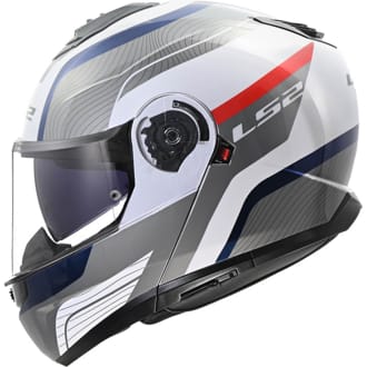 Výklopná přilba LS2 FF908 Strobe II MONZA White Blue Red Výklopná přilba LS2 FF908 Strobe II MONZA White Blue Red