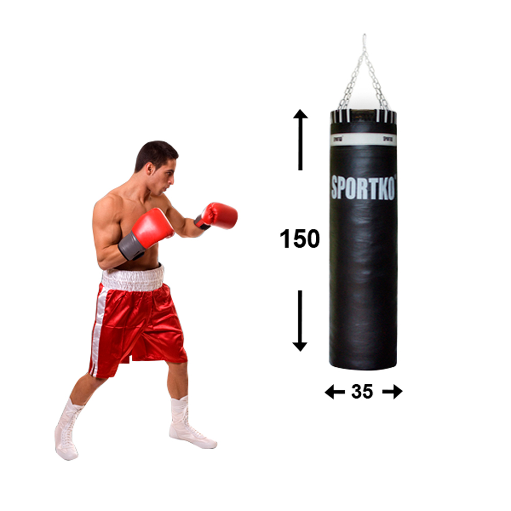 Kožený boxovací pytel SportKO Olympic 35x150 cm | fitness.cz